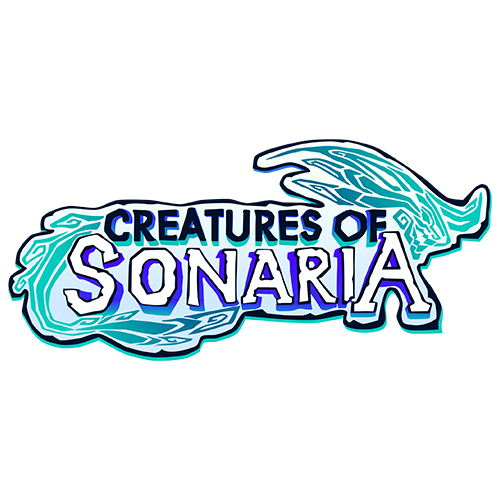 Official Creatures of Sonaria wordmark on a transparent background